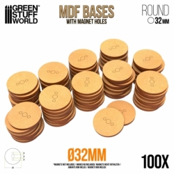 Peanas DM - Redondas 32 mm (Pack x100)