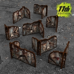 Muros esquina prepintados desmontables 11ª edición (Pack x8)