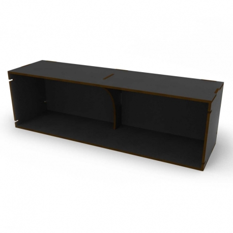 Organizador Horizontal Negro Compacto Multiusos