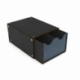 Half module of stackable drawers with 2 vertical drawers - Black