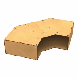 Empty stackable corner module
