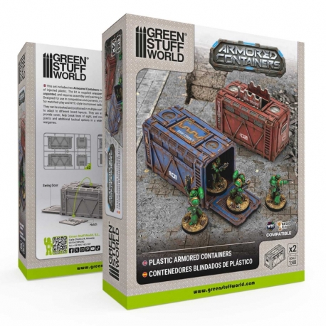 Sci-Fi Armored Plastic Containers (Pack of 2)