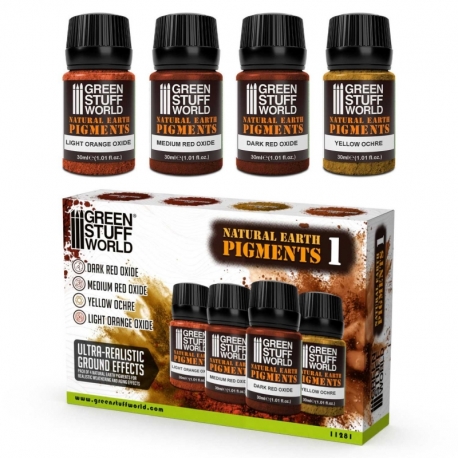 Set pigmentos terrosos 30ml - número 1