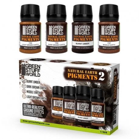 Earthy pigment set 30ml - number 2