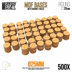 DM Bases - Round 25 mm (Pack x500)