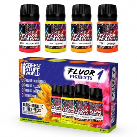 Fluor pigment set 30ml - number 1