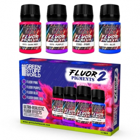 Fluor pigment set 30ml - number 2