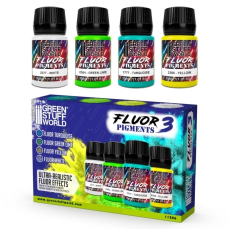 Fluor pigment set 30ml - number 3
