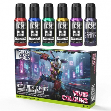 Metallic Paint Set - Vivid colors