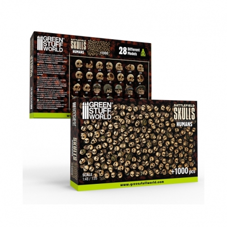 1000x Resin Skulls 1:48-1:35