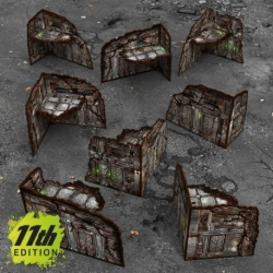 Edificios plegables prepintados 11ª edición (Pack x8)