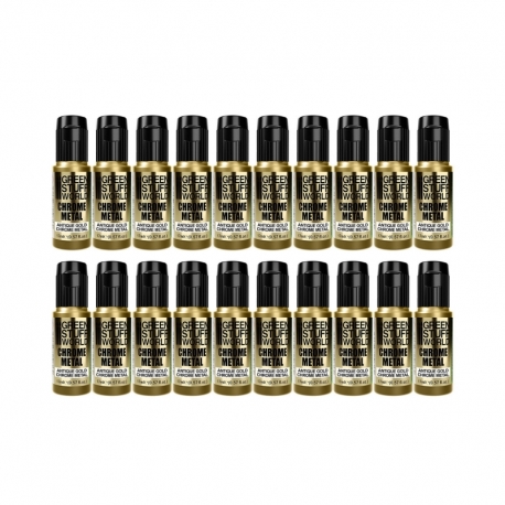 Chrome Paint - Antique Gold 17ml (Pack of 20)
