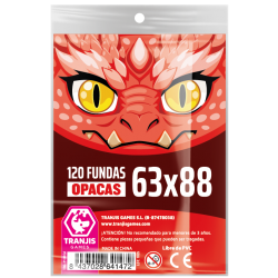 Red Dragon Sleeves 63x88mm from Tranjis Games