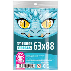 Fundas Dragón Azul Tranjis Games (63X88 mm)