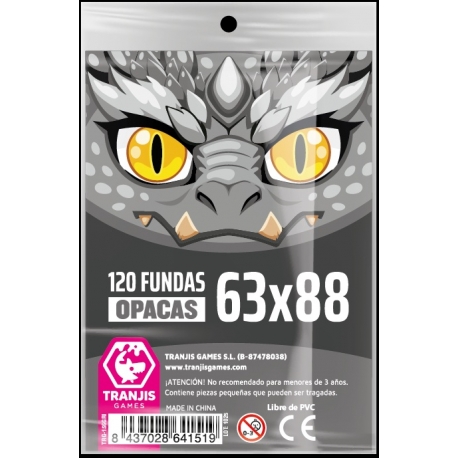 Grey Dragon Sleeves 63x88mm from Tranjis Games