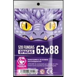 Purple Dragon Sleeves 63x88mm from Tranjis Games