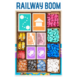 Inserto compatible con juego de mesa RAILWAY BOOM de WithOut Mess