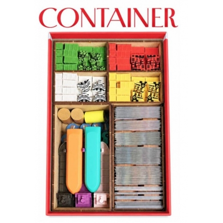 Inserto compatible con juego de mesa CONTAINER (Base + Exp. More Container) de WithOut Mess