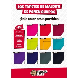 Tapete de neopreno Borgoña de 150x90cm de la marca Maldito Games