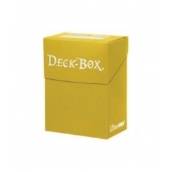 Caja de mazo Deck Box Solid Amarillo Ultra Pro.