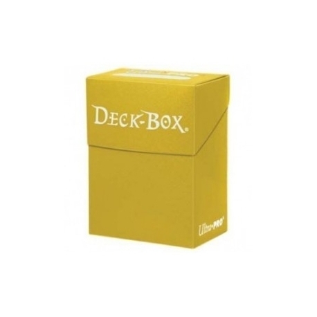Caja de mazo Deck Box Solid Amarillo Ultra Pro.
