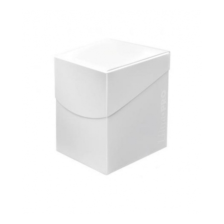 Caja de mazo Deck Box Eclipse 100 Blanco Ultra Pro.
