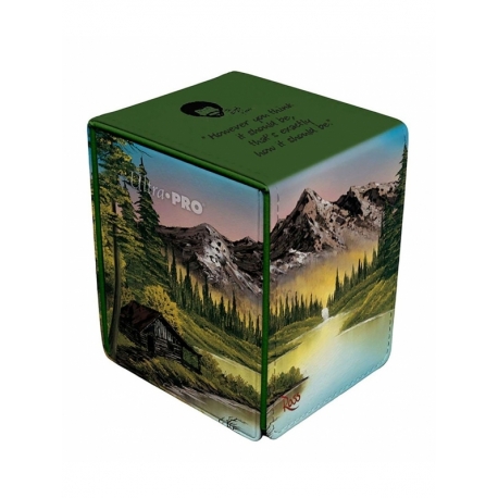 Caja de Mazo Alcove Flip Deck Box Mountain Retreat Bob Ross - Ultra Pro