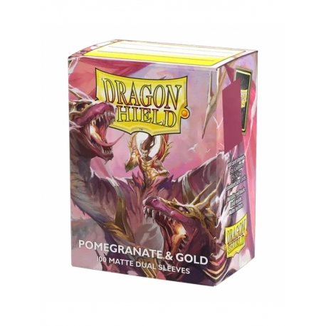 Standard 25th Special Edition Sleeves: Pomegranate/Gold (100 Units) - Dragon Shield