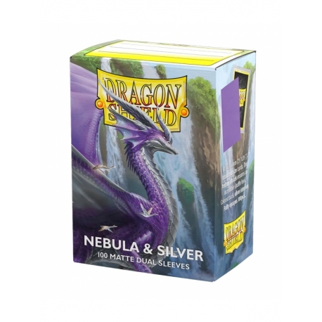 Standard Matte Dual Sleeves (100 units) Nebula & Silver - Dragon Shield