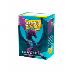 Standard Matte Soul & Petrol Sleeves (100 Units) - Dragon Shield