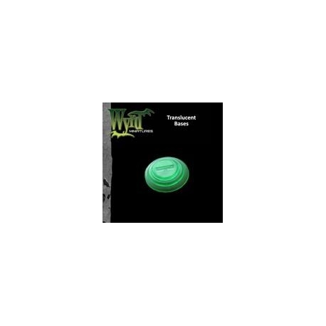GREEN TRANSLUCENT 30MM BASES