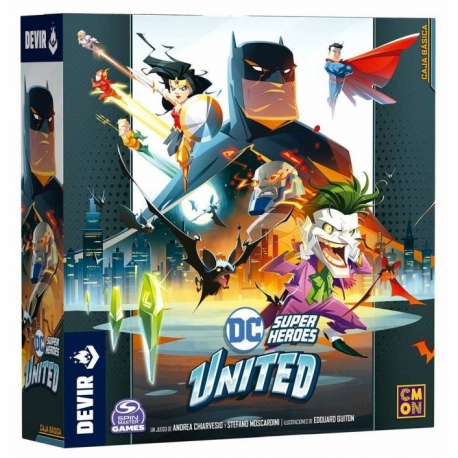 Juego de mesa DC Super Heroes United de Devir