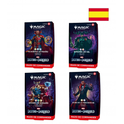 Magic: The Gathering | Marvel Darkhold Destiny Commander Display (4 Mazos) (Castellano) de Wizards