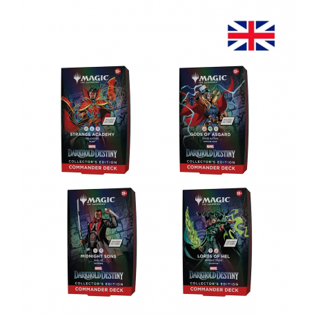 Magic: The Gathering | Marvel Darkhold Destiny Commander Display (4 packs) (English) by Wizards