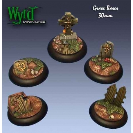 Graveyard 30mm Bases (5 Pack)