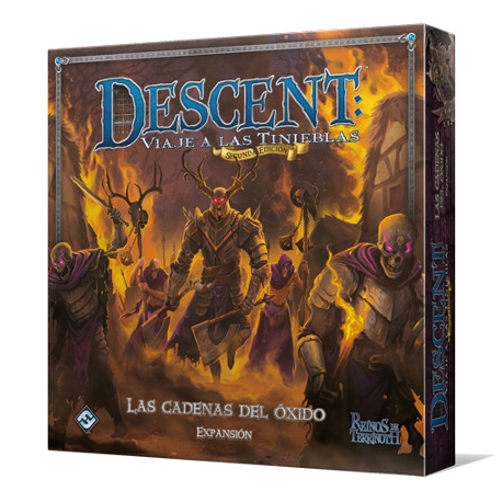 Las cadenas del óxido es una expansión que trae nuevas aventuras a la segunda edición de Descent: Viaje a las tinieblas.