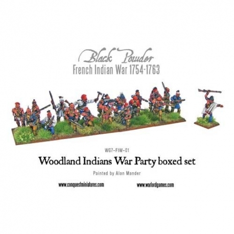 WOODLAND INDIAN WAR PARTY