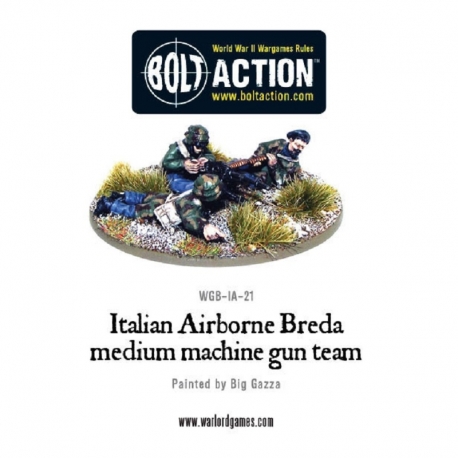 Italian Airborne Breda Medium Machine Gun Team