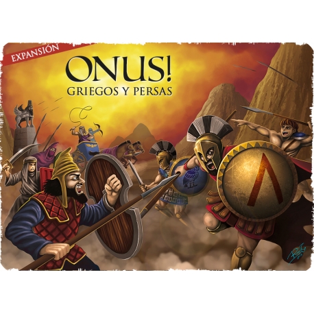 Expansión Griegos y Persas con la que completarás tu juego de mesa Onus! Roma vs Cartago de Draco Ideas