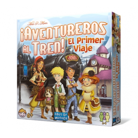Primera versión infantil del fantástico juego de mesa de aventuras Aventureros al Tren El primer Viaje de Days of Wonders