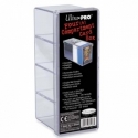 UP - 4-COMPARTMENT CARD STORAGE BOX - CLEAR