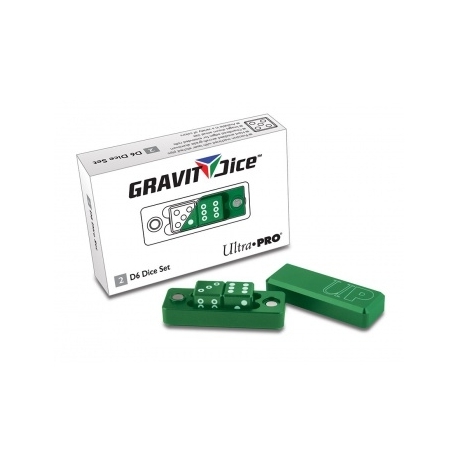UP - GRAVITY DICE D6 - EMERALD - 2 DICE SET