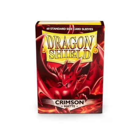 Dragon Shield Standard Sleeves - Matte Crimson (60 Sleeves)