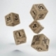 ARKHAM HORROR BEIGE & BLACK 5D6 DICE (5)