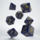 GALACTIC NAVY & YELLOW DICE SET (7)