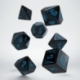 GALACTIC BLACK & BLUE DICE SET (7)