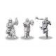 Tres miniaturas en metal de los héroes de Achtung! Cthulhu a escala 28mm