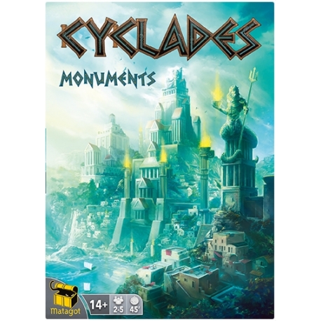 Monuments es una expansión de Cyclades que añade diez nuevas miniaturas que te darán poderes únicos para lograr la victoria