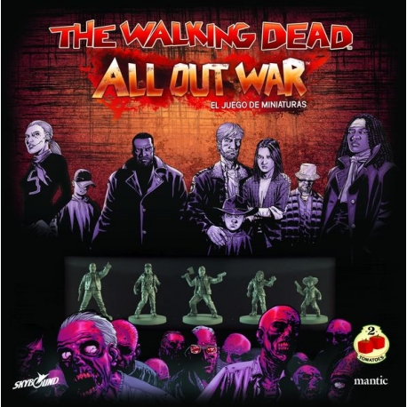 Basic box The Walking Dead All Out War Mantic Games miniature game and 2 Tomatoes
