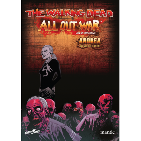 Booster Andrea personaje juego de miniaturas The Walking Dead: All Out War